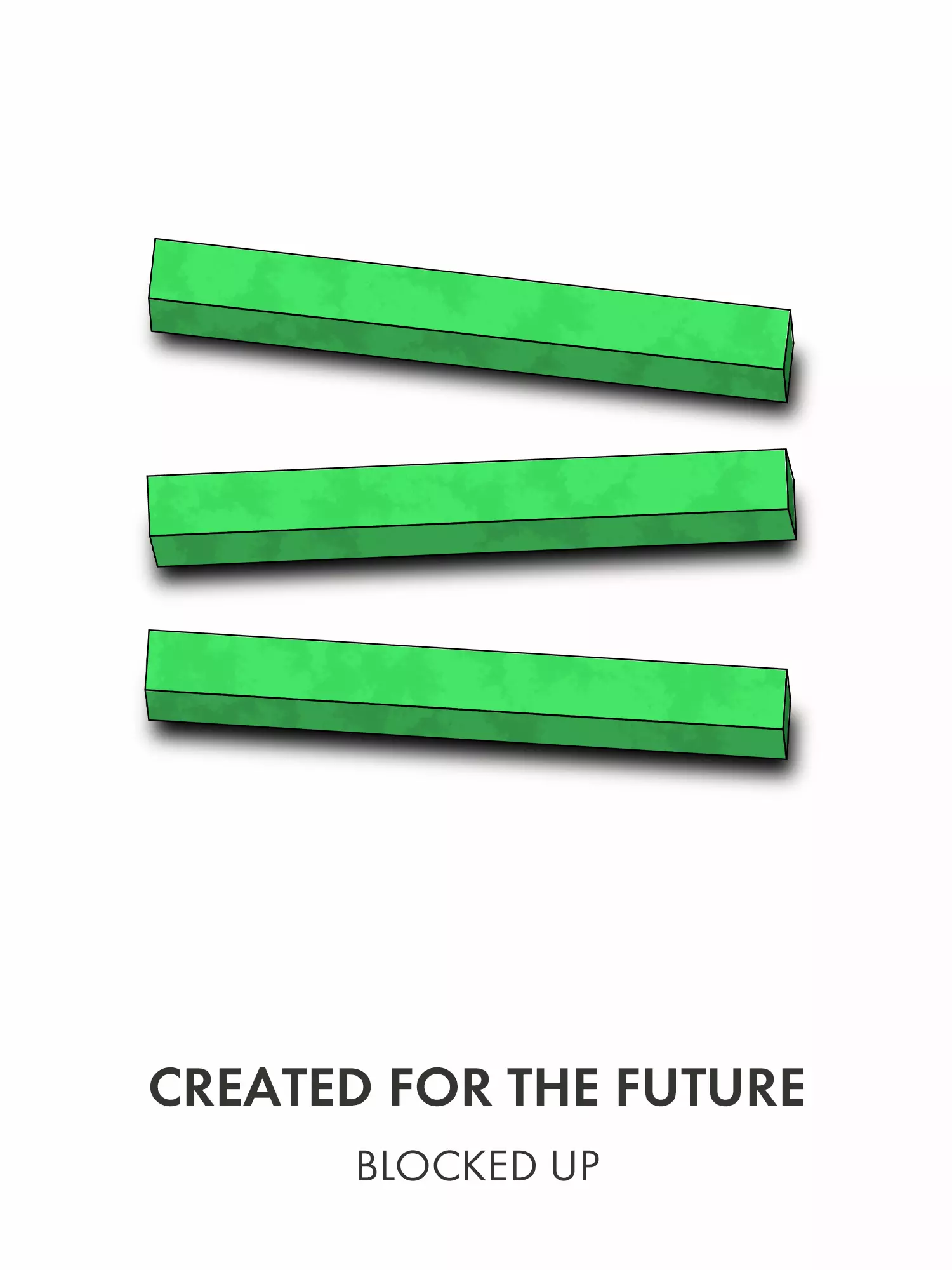 Created For The Future Concept logo, Third Dimension