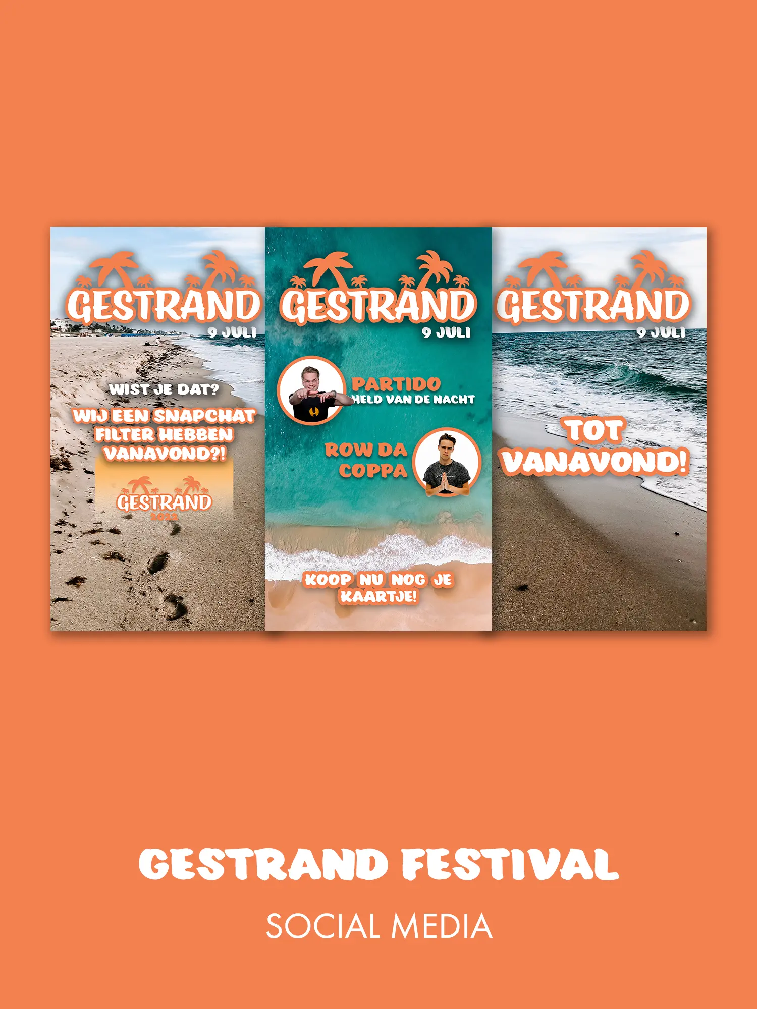 Gestrand Social media story